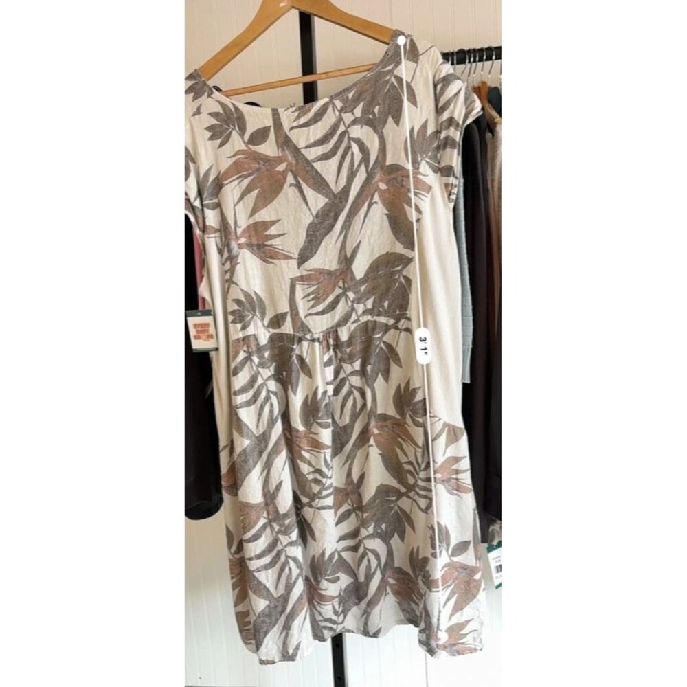 Linen 2X tropical dress - Picture 4 of 4